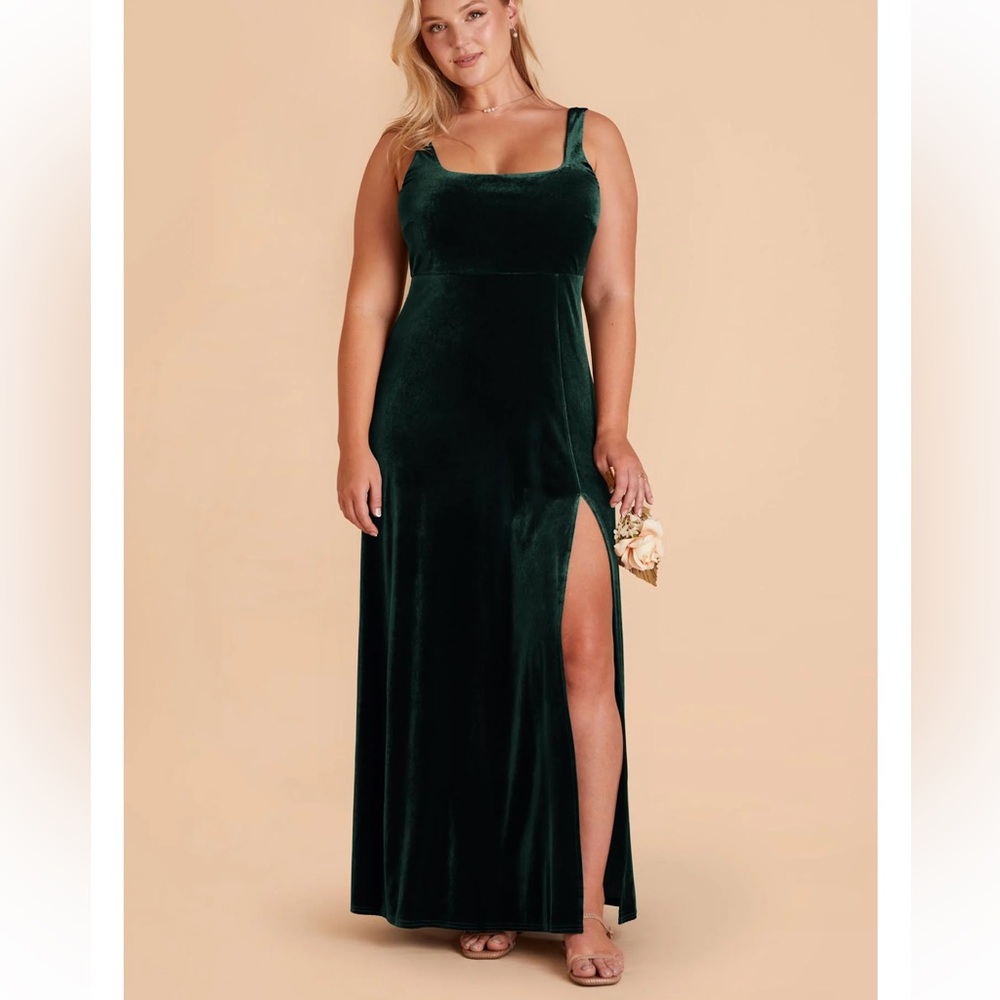 Green Velvet Maxi Dress